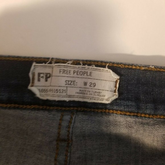 FREE PEOPLE Denim Jeans Skinny Busted Knees - Picture 3 of 6